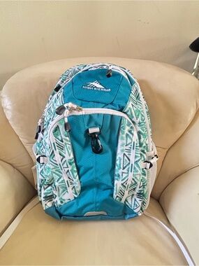 High Sierra Suspension Backpack with Geometric Pattern